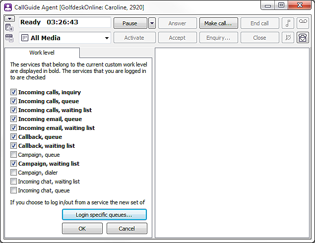 Work level support function